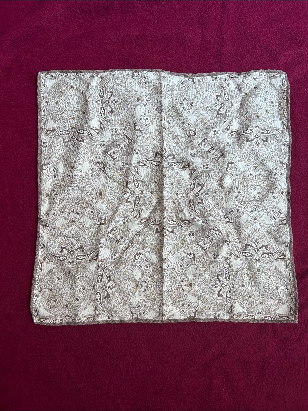 Brunello Cucinelli Silk Paisley-Print Pocket Square